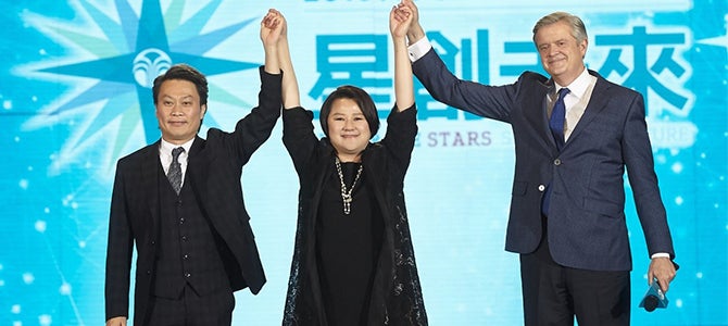 Truman Hunt and Nu Skin Young Ambassador Ning Zetao Nu Skin Greater China Convention Truman and Zetao